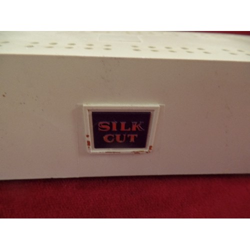 250 - RETRO SILK-CUT KING-SIZE BRANDED DOMINOES & CRIBBAGE SET, WITH INSTRUCTIONS.