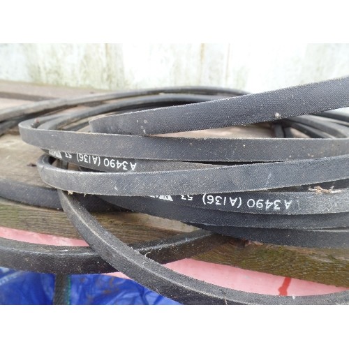 347 - LARGE QUANTITY OF FAN-BELTS, DRIVE-BELTS ETC.