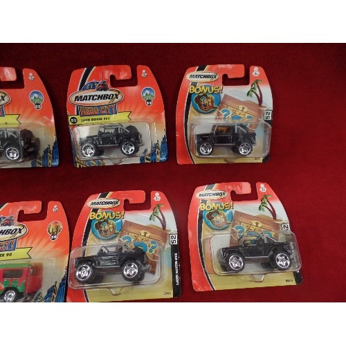 520 - 8 X BOXED MATCHBOX HERO CITY VEHICLES.