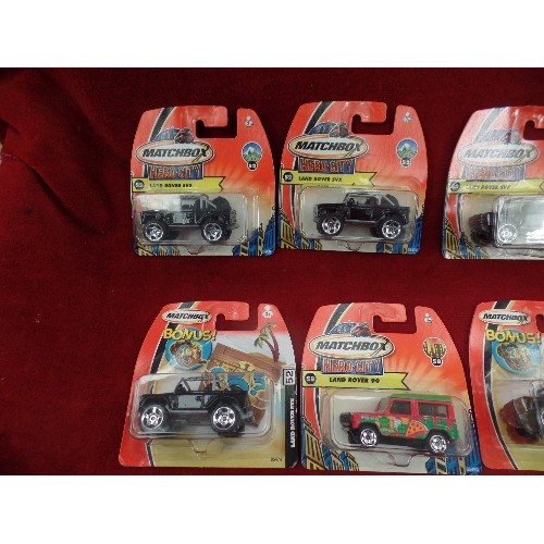 520 - 8 X BOXED MATCHBOX HERO CITY VEHICLES.