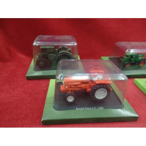 550 - COLLECTION OF 6 BOXED HACHETTE PARTWORKS DIE-CAST TRACTORS.