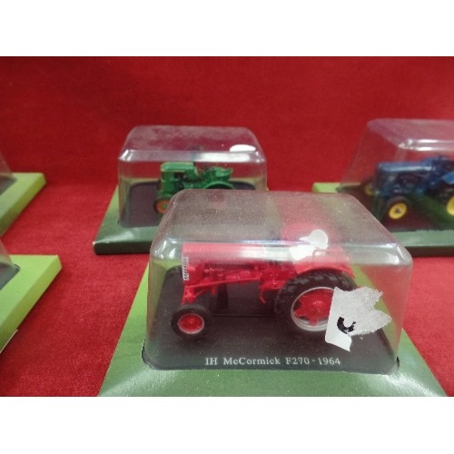 550 - COLLECTION OF 6 BOXED HACHETTE PARTWORKS DIE-CAST TRACTORS.