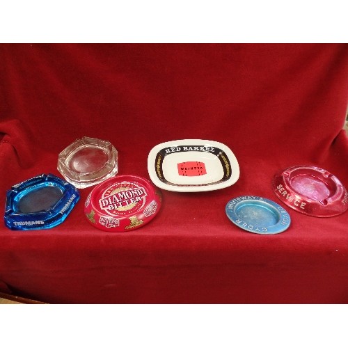 567 - QUANTITY OF ADVERTISING ASHTRAYS. WATNEYS RED BARREL, TIPPED SENIOR SERVICE, WHITEWAYS DEVON CYDER, ... 