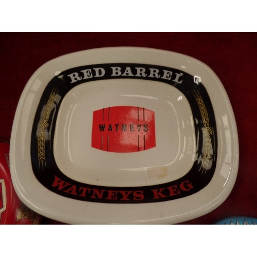 567 - QUANTITY OF ADVERTISING ASHTRAYS. WATNEYS RED BARREL, TIPPED SENIOR SERVICE, WHITEWAYS DEVON CYDER, ... 