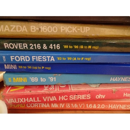 568 - 12 X HAYNES MANUALS. MINI 69-91, FORD TRANSIT ETC.