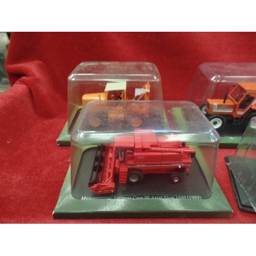 569 - COLLECTION OF 6 BOXED HACHETTE PARTWORKS DIE-CAST TRACTORS.