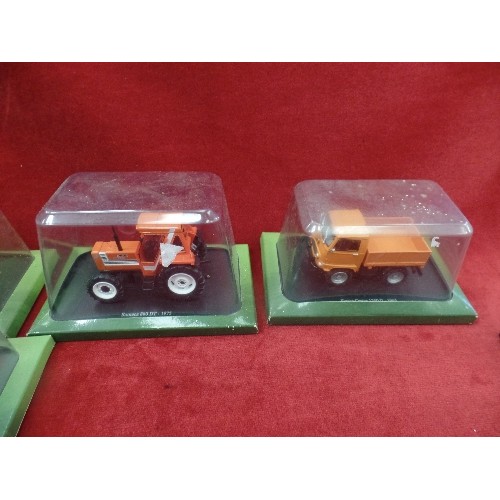 569 - COLLECTION OF 6 BOXED HACHETTE PARTWORKS DIE-CAST TRACTORS.