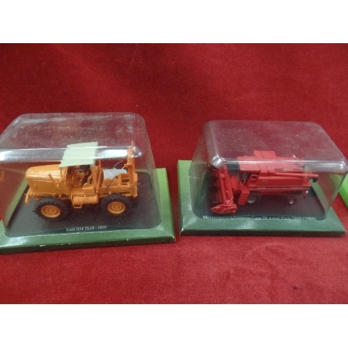 569 - COLLECTION OF 6 BOXED HACHETTE PARTWORKS DIE-CAST TRACTORS.