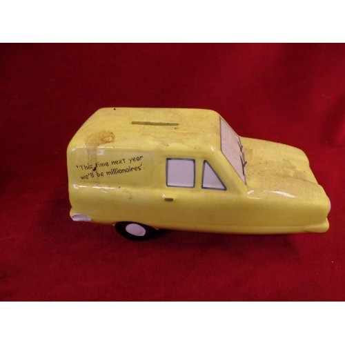 629 - 2 X CERAMIC 'ONLY FOOLS & HORSES' DEL TROTTERS 3 WHEELED VANS.