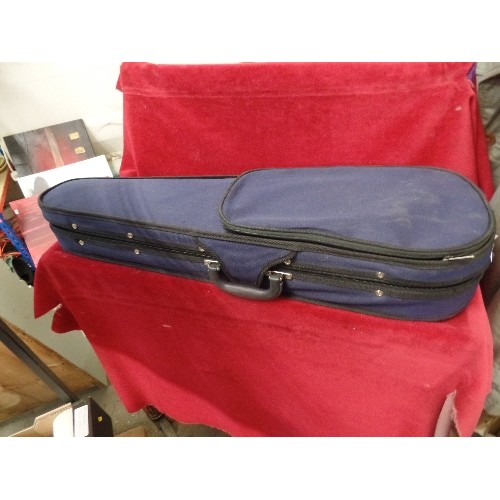 631 - VIOLIN CASE, AND BOW. NO VIOLIN