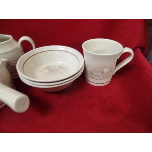 632 - ROYAL DOULTON LAMBETH-WARE FLORINDA PART DINNER SET.