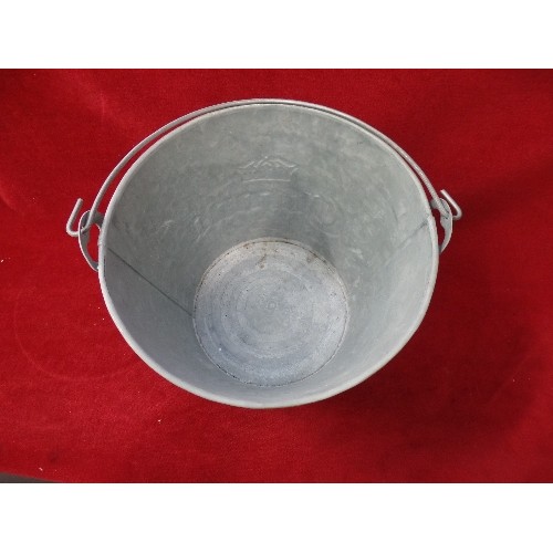 636 - GALVANISED CORONA BRANDED ICE BUCKET,