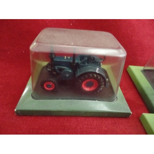 521 - COLLECTION OF 5 BOXED HACHETTE PARTWORKS DIE-CAST TRACTORS.