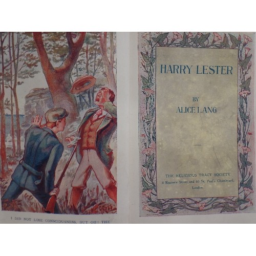 93 - VINTAGE BOOK. 'HARRY LESTER BY ALICE LANG' PRESENTED IN 1911 FOR SUNDAY SCHOOL 'GOOD ATTENDANCE & CO... 