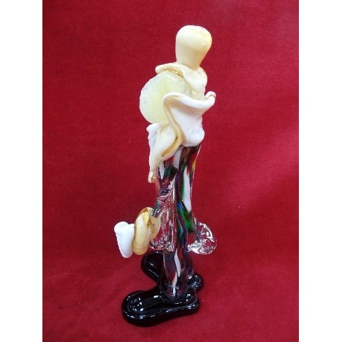 95 - A MURANO GLASS CLOWN FIGURE - 25CM