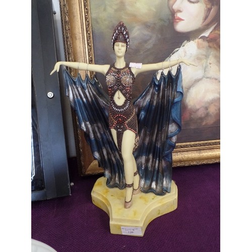 120 - REPRODUCTION ART DECO FIGURE 