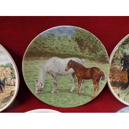 125 - SHIRE/HEAVY HORSE COLLECTORS PLATES BY HERITAGE REGENCY ENGLISH COLLECTION, INC THE HARVEST, THE BAR... 