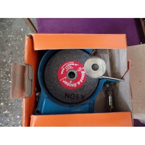 190 - BLACK & DECKER GRINDING ATTACHMENT AND WHEEL ETC.