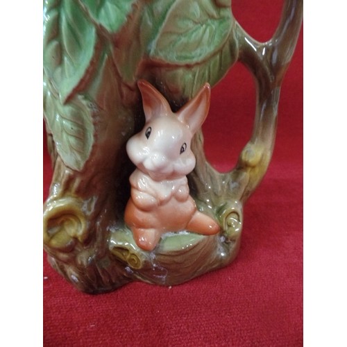 240 - LOVELY WITHERNSEA 'FAUNA' POTTERY, CUTE RABBIT IN A TREE.