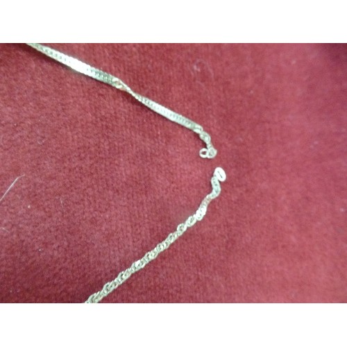 31 - 9ct GOLD CHAIN  LENGTH 15.5 INCHES WEIGHT 2.76
