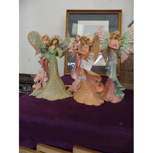 119 - 5 X COLLECTABLE LIMITED EDITION FAIRY FIGURES. FROM  'BUTTERFLY WISHES FAIRY COLLECTION' AND LENA LI... 