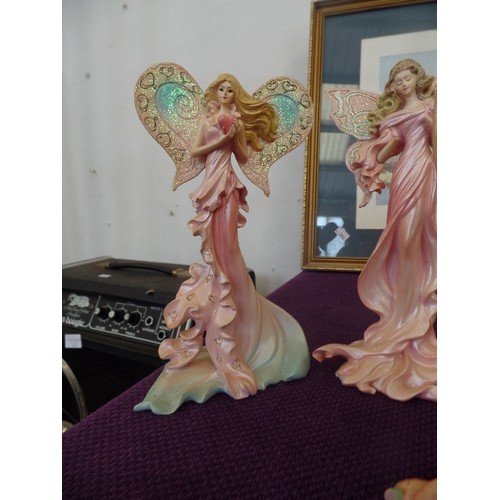 119 - 5 X COLLECTABLE LIMITED EDITION FAIRY FIGURES. FROM  'BUTTERFLY WISHES FAIRY COLLECTION' AND LENA LI... 