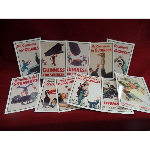 75 - GUINNESS 'SERIES FOR STRENGTH' POSTCARDS. AS NEW CONDITION. MINIMUM OF 10.