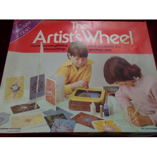 80 - CHILDRENS RETRO-VINTAGE 'THE POTTERS WHEEL' AND 'THE ARTISTS WHEEL' IN ORIGINAL BOXES.