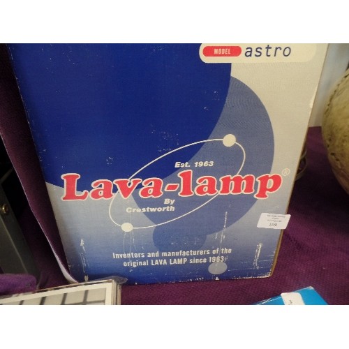 109 - RETRO-VINTAGE CRESTWORTH LAVA LAMP. MODEL 'ASTRO' ORIGINAL BOX.