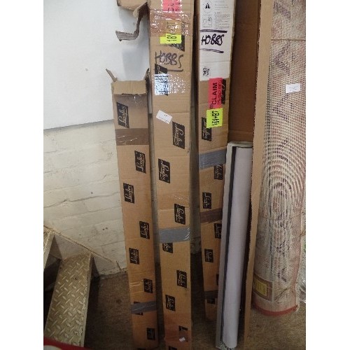 155 - LUXAFLEX ELECTRIC BLINDS. APPEAR NEW. WITH BOXES.