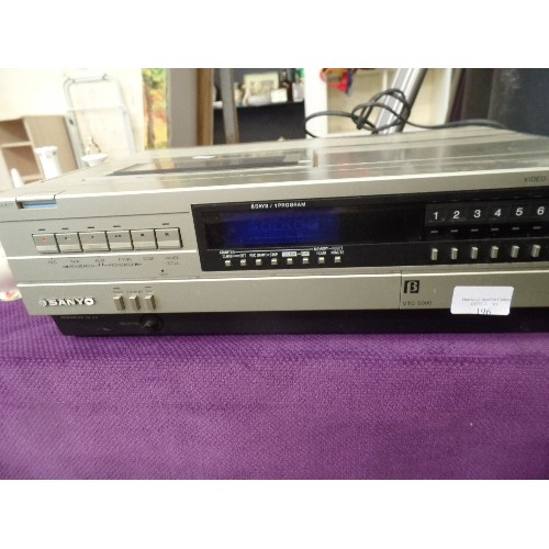 196 - SANYO VTC 5000, BETAMAX VIDEO CASSETTE RECORDER.