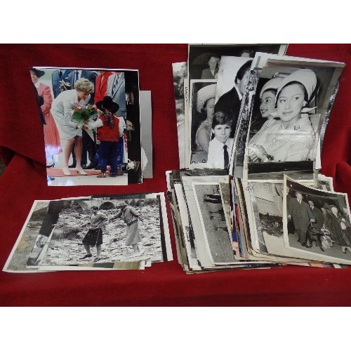 135 - QUANTITY OF OFFICIAL PRESS PHOTOGRAPHS. INC A COLLECTION OF EARLY PRINCESS DIANA AND CHARLES IMAGES.... 