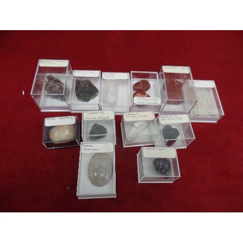 259 - GEMSTONES. INC JASPER-RED, QUARTZ GHOST, CHROMITE-SOUTH AFRICA, AGATE-MOSS ETC