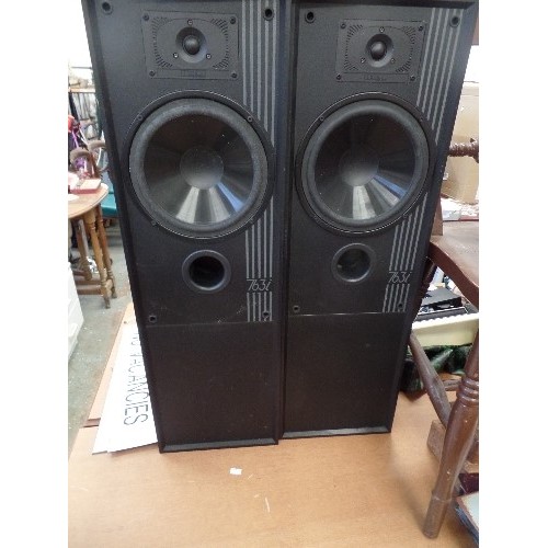 276 - PAIR OF TALL MISSION SPEAKERS. MODEL 7631.