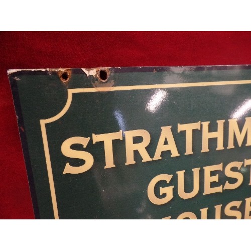 277 - DOUBLE SIDE SIGN FOR HANGING 'STRATHMORE GUEST HOUSE'