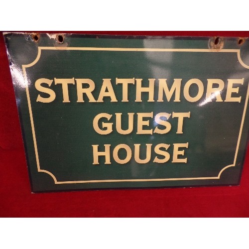 277 - DOUBLE SIDE SIGN FOR HANGING 'STRATHMORE GUEST HOUSE'