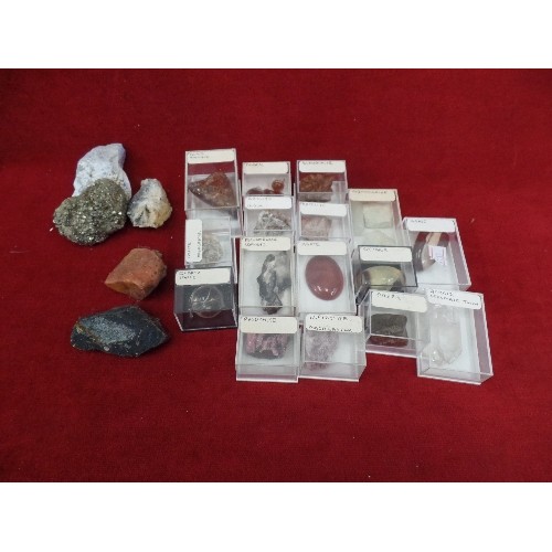 298 - GEMSTONES. INC LEPIDOLITE MADAGASCAR, SEPTARIA, GLANDOLITE, AQUAMARINE ETC