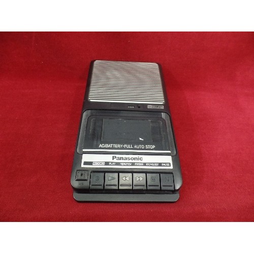 299 - VINTAGE PANASONIC CASSETTE RECORDER. MODEL RQ-2102. EVERYONE HAD ONE OF THESE IN THE 70'S TO RECORD ... 