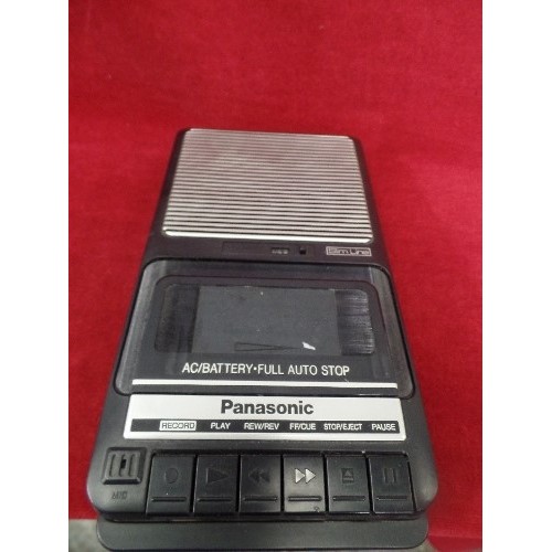 299 - VINTAGE PANASONIC CASSETTE RECORDER. MODEL RQ-2102. EVERYONE HAD ONE OF THESE IN THE 70'S TO RECORD ... 