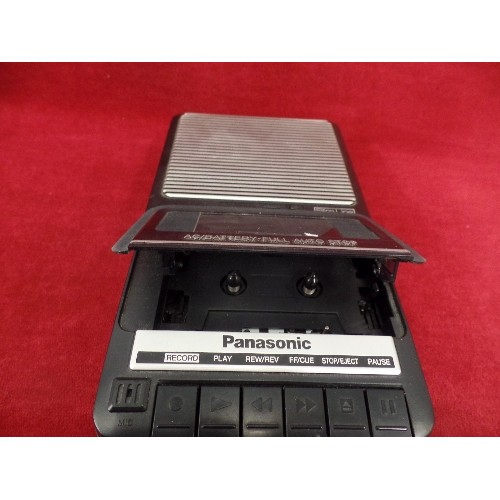 299 - VINTAGE PANASONIC CASSETTE RECORDER. MODEL RQ-2102. EVERYONE HAD ONE OF THESE IN THE 70'S TO RECORD ... 