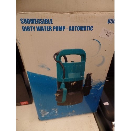 396 - SUBMERSIBLE DIRTY WATER PUMP 65041. AUTOMATIC. ORIGINAL BOX.