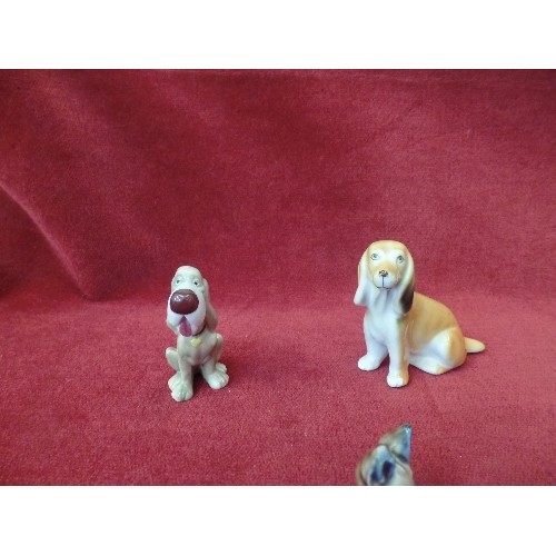 2 - COLLECTION OF MINIATURE DOG FIGURES INCLUDING 2 WADE 