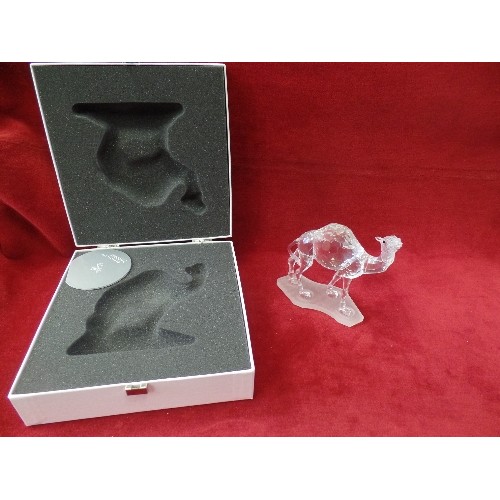 60 - vintage SWAROVSKI Crystal Camel Retired 2014, in presentation Boxed, 247683, 7603 000 004 height 4.5... 