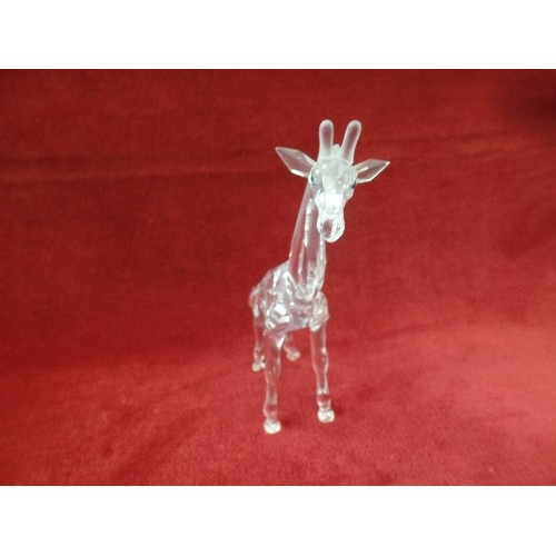 62 - Swarovski Silver Crystal
236717 GIRAFFE BABY, RETIRED 
From The African Wildlife Collection in prese... 