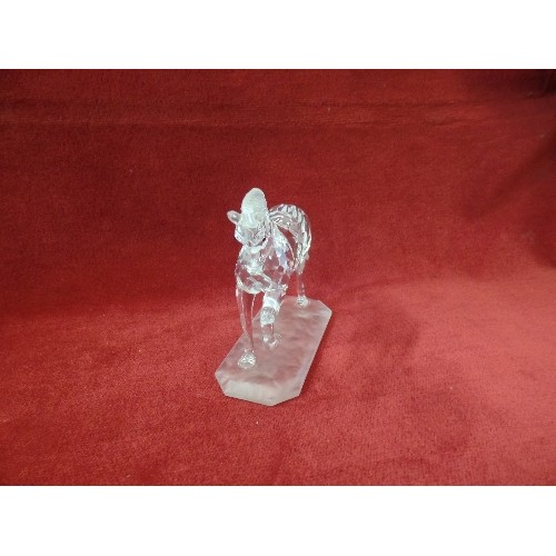 63 - Swarovski Crystal ARABIAN STALLION 221609 Horse Mint Rare Retired. 105 mm in presentation box