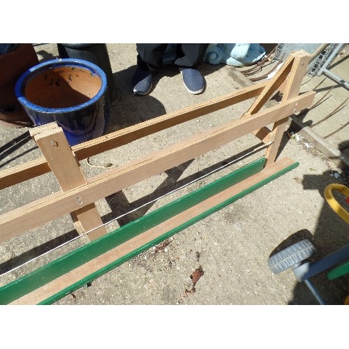 411 - HAND-MADE WOODEN FRAME FOR SEEDLING POLYTUNNEL.