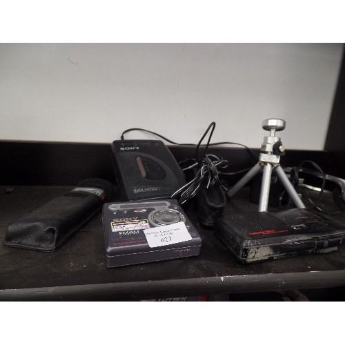 627 - SONY WALKMAN, SANYO DIGITAL VOICE RECORDER, SONY RECORDER MD WALKMAN, OLYMPUS PEARLCORDER MICROCASSE... 