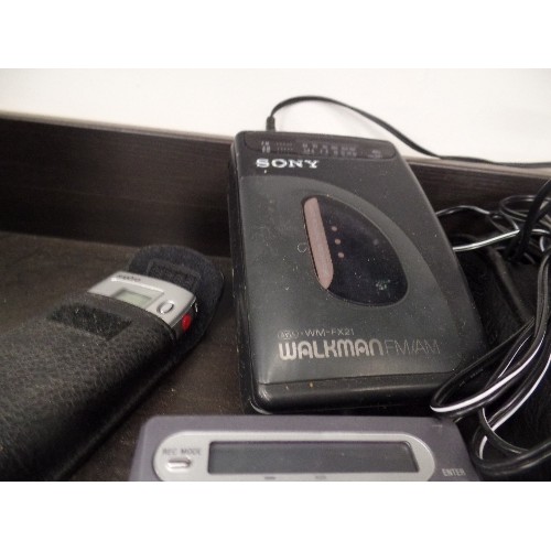 627 - SONY WALKMAN, SANYO DIGITAL VOICE RECORDER, SONY RECORDER MD WALKMAN, OLYMPUS PEARLCORDER MICROCASSE... 