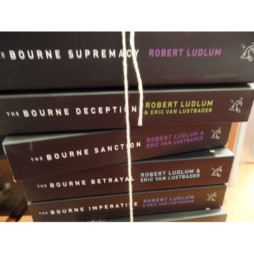 170 - 10 X ROBERT LUDLUM/ERIC VAN LUSTBADER BOOKS. THE BOURNE DECEPTION, THE BOURNE IDENTITY, OBJECTIVE, D... 