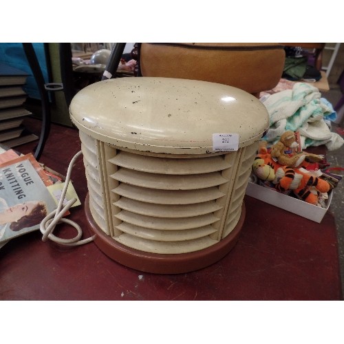 232 - VINTAGE HMV CAVENDISH FAN HEATER. ART DECO.